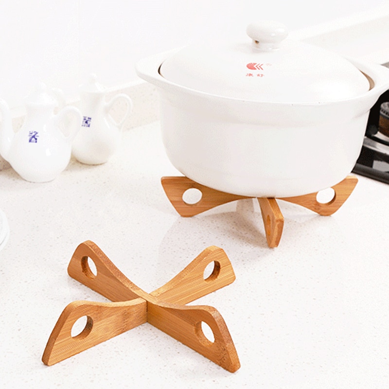 Kitchen Gadgets In Japan - Çapraz tepsi tutucu ahşap çıkarılabilir masa