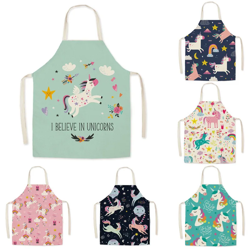Kitchen Gadgets You Need - Karikatür Unicorn moda pamuk keten kumaş