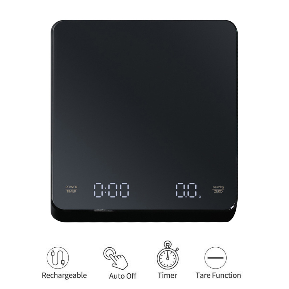 Kitchen Gadgets Small - Zamanlayıcılı LED Ekranlı Dijital Kahve Terazisi
