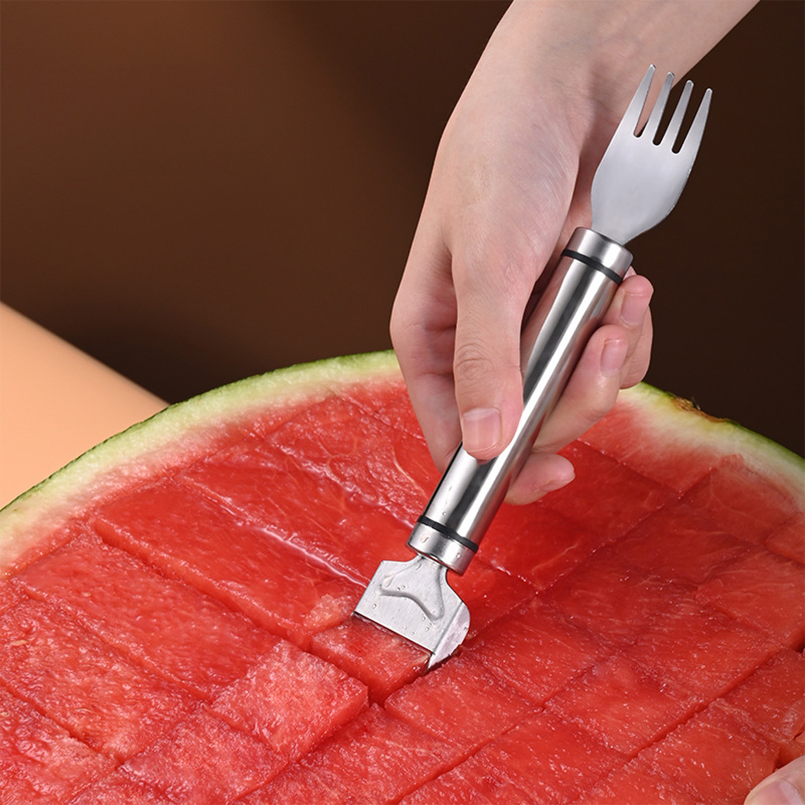 Watermelon Slicer Cutter - Paslanmaz Çelik Karpuz Kesme Aleti Fonksiyonel