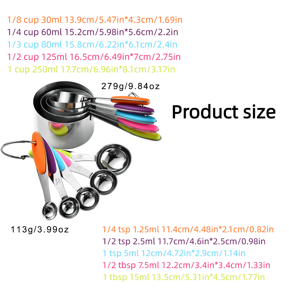 10 Parça Siyah Ölçü Kaşığı Set - Kitchen Gadgets Set incelemesi ve fiyatı